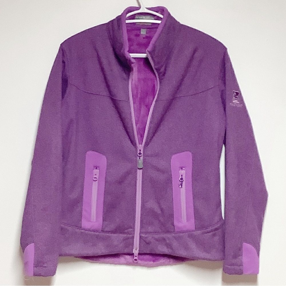 Peter Millar Womens Element 4 Warmth Purple Full Zip Jacket Size Small